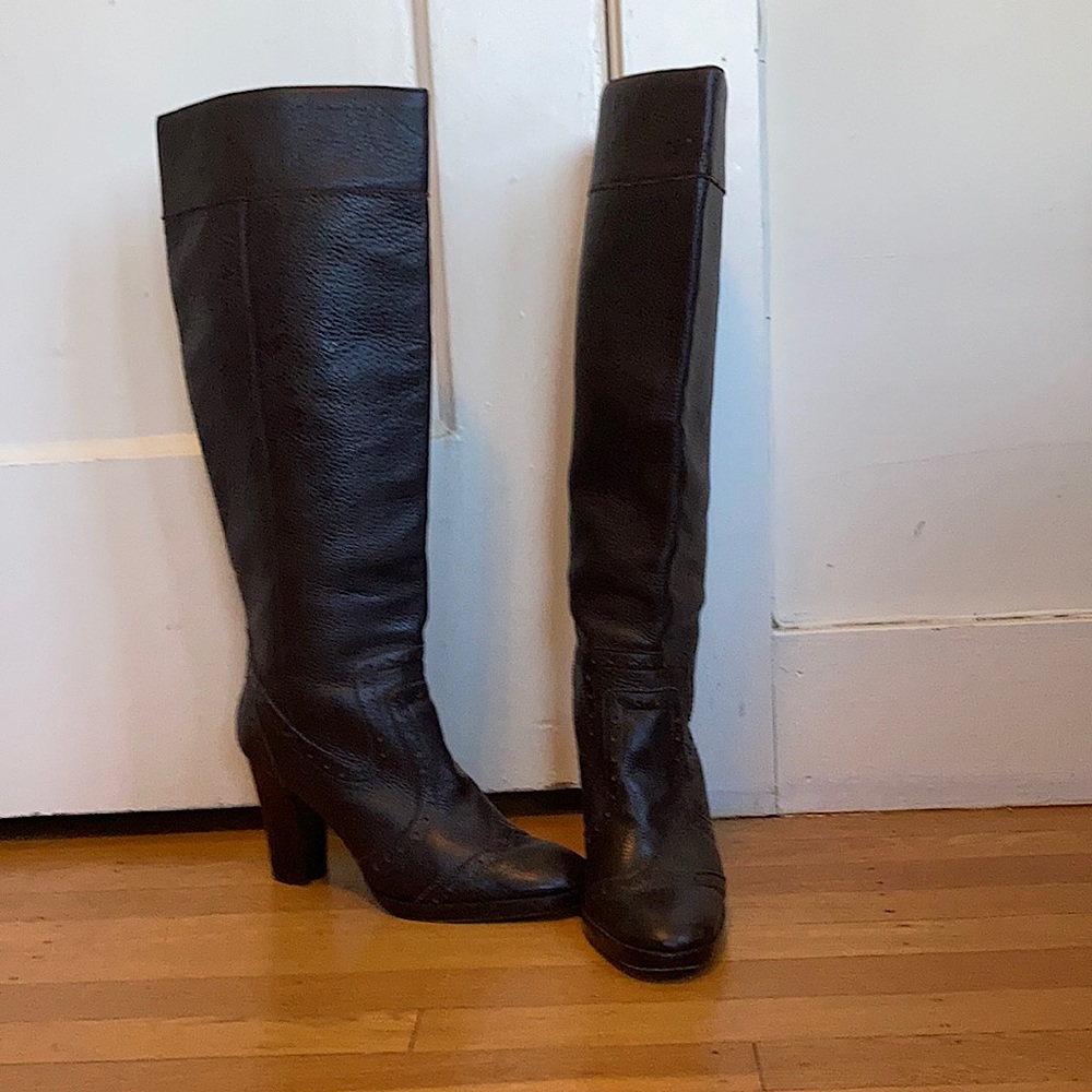 Michael Kors Knee High Oxford Style Boot